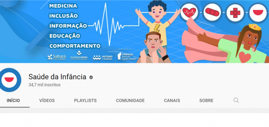 Nosso canal ‘Saúde da Infância’ está no Youtube Health como referência de boa informação médica no combate às fake news