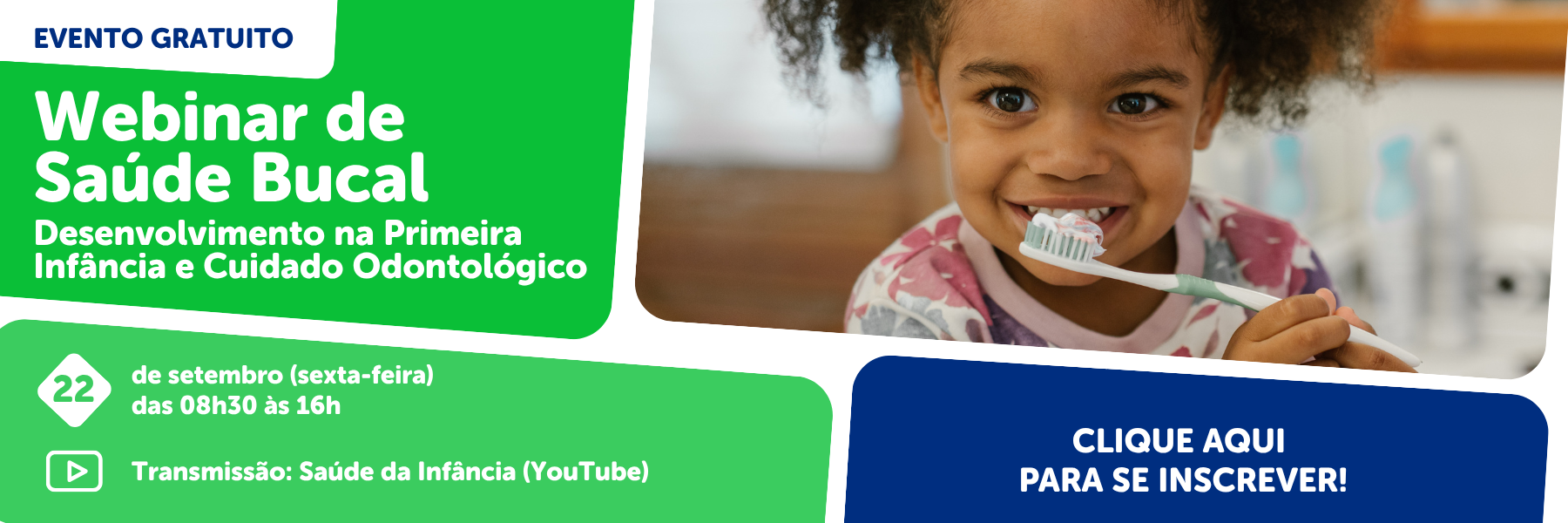Webinar de Saúde Bucal – Desenvolvimento Infantil