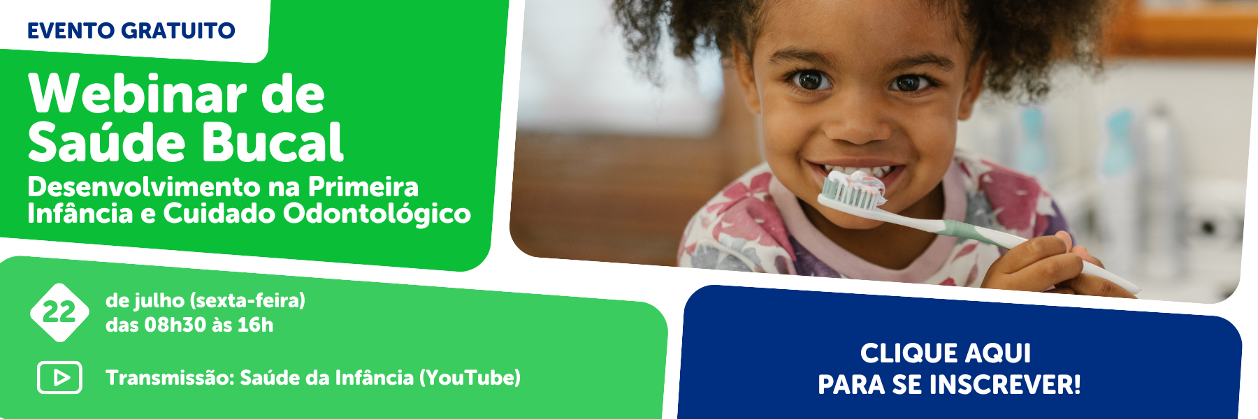 Webinar de Saúde Bucal – Desenvolvimento Infantil
